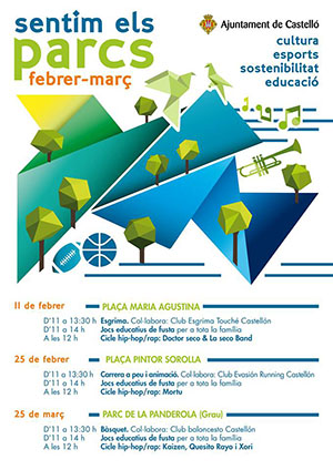 &lsquo;Sentim els parcs&rsquo; febrero y marzo