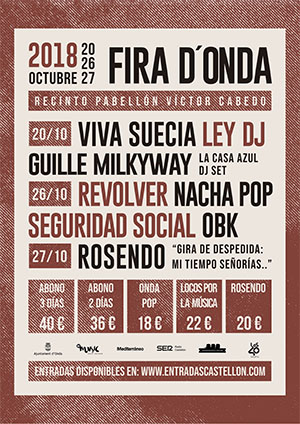 Conciertos de la Fira d’Onda 2018