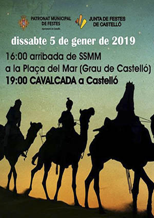 Cabalgata de los Reyes Magos en Castellón