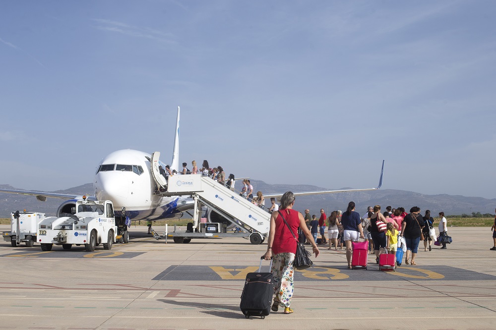 El aeropuerto de Castellón supera los 125.000 pasajeros en 2019