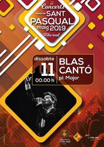 Concierto de Blas Cantó en las fiestas de San Pascual de Vila-real
