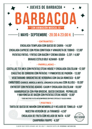 Jueves de Barbacoa en Hotel del Golf Playa-Castellón