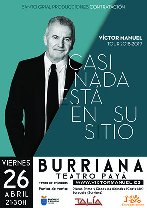 Concierto de Víctor Manuel en Burriana