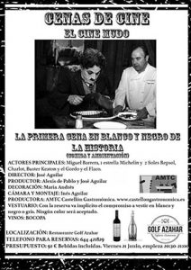 Cena blanco y negro Restaurante Golf Azahar