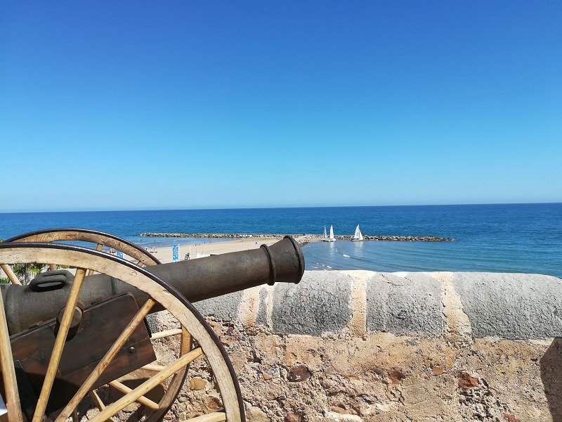 Torre de San Vicente terraza y cañón