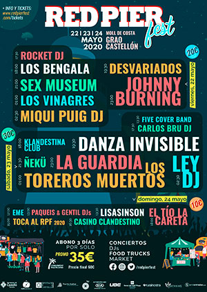 Red Pier Fest 2020 cartel castellónvirtual