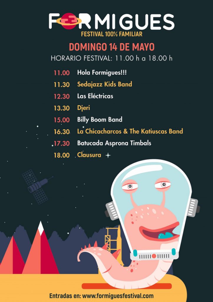 Horario conciertos formigues festival