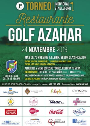 1º Torneo Individual Stableford Restaurante Golf Azahar