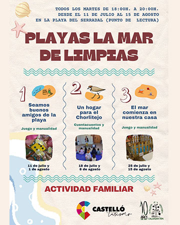 Actividades medioambientales en la playa con la familia