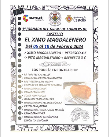 40 panaderías de Castelló participan en la Jornada de los Ximos