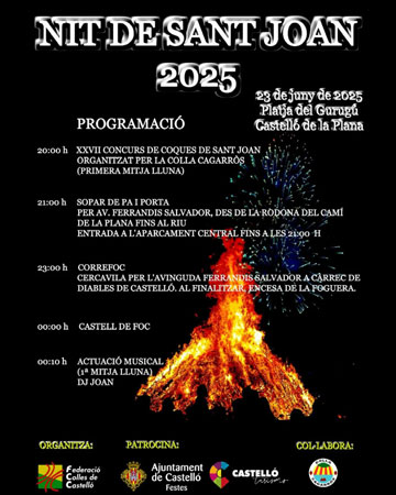 Noche de San Juan 2025 en Castelló de la Plana